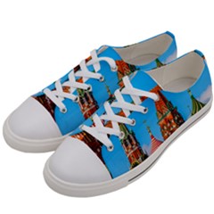 Moscow Kremlin And St  Basil Cathedral Women s Low Top Canvas Sneakers by FunnyCow