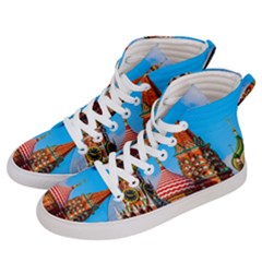 Moscow Kremlin And St  Basil Cathedral Women s Hi-top Skate Sneakers by FunnyCow