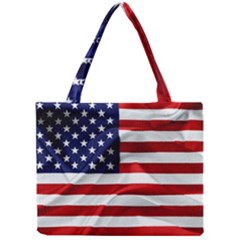 American Usa Flag Mini Tote Bag by FunnyCow