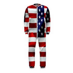 American Usa Flag Onepiece Jumpsuit (kids) by FunnyCow