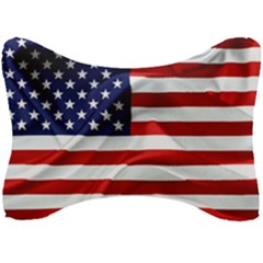 American Usa Flag Seat Head Rest Cushion by FunnyCow