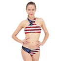 American Usa Flag High Neck Bikini Set View1