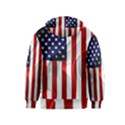 American Usa Flag Vertical Kids  Zipper Hoodie View2