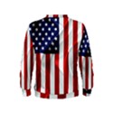 American Usa Flag Vertical Kids  Sweatshirt View2