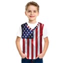 American Usa Flag Vertical Kids  SportsWear View1