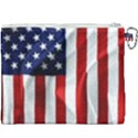 American Usa Flag Vertical Canvas Cosmetic Bag (XXXL) View2