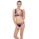 American Usa Flag Vertical Classic Banded Bikini Set  View1