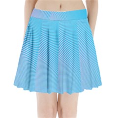 Background Graphics Lines Wave Pleated Mini Skirt by Nexatart