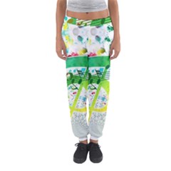 Points Circle Music Pattern Women s Jogger Sweatpants by Nexatart