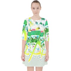 Points Circle Music Pattern Pocket Dress by Nexatart