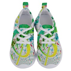 Points Circle Music Pattern Running Shoes by Nexatart