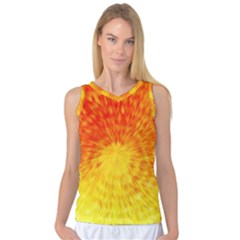 Abstract Explosion Blow Up Circle Women s Basketball Tank Top by Nexatart