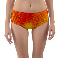 Abstract Explosion Blow Up Circle Reversible Mid-waist Bikini Bottoms by Nexatart