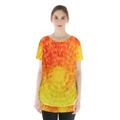 Abstract Explosion Blow Up Circle Skirt Hem Sports Top by Nexatart