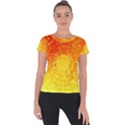 Abstract Explosion Blow Up Circle Short Sleeve Sports Top  View1