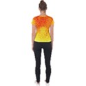 Abstract Explosion Blow Up Circle Short Sleeve Sports Top  View2