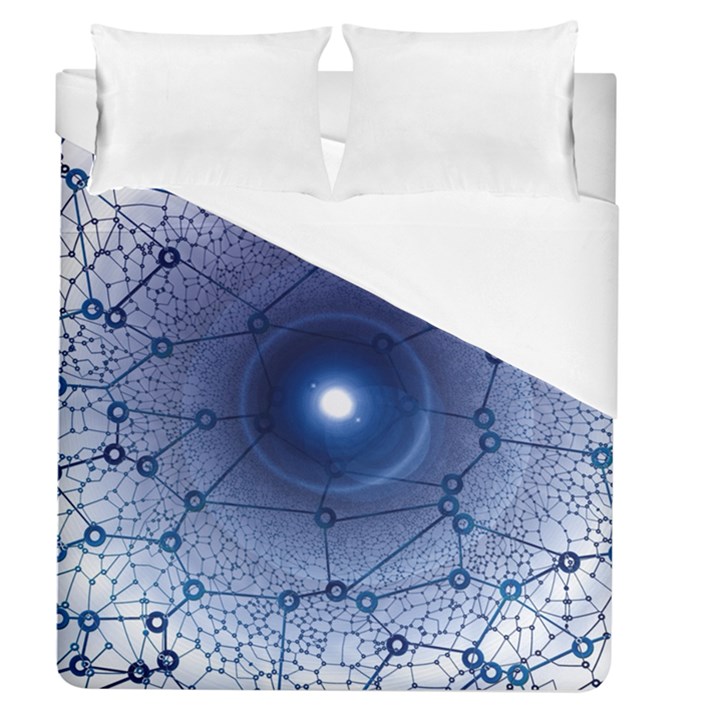 Network Social Abstract Duvet Cover (Queen Size)