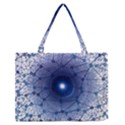 Network Social Abstract Zipper Medium Tote Bag View1