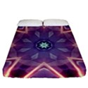 Abstract Glow Kaleidoscopic Light Fitted Sheet (California King Size) View1