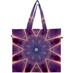 Abstract Glow Kaleidoscopic Light Canvas Travel Bag