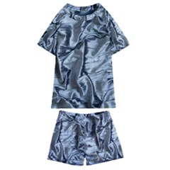 Pattern Abstract Desktop Fabric Kids  Swim Tee And Shorts Set