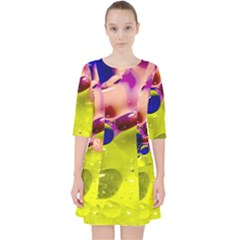 Abstract Bubbles Oil Pocket Dress