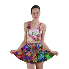 Background Color Pattern Structure Mini Skirt by Nexatart