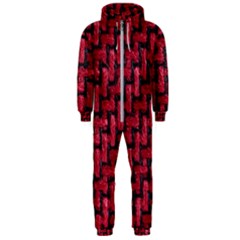 Fabric Pattern Desktop Textile Hooded Jumpsuit (men)  by Nexatart