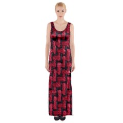 Fabric Pattern Desktop Textile Maxi Thigh Split Dress by Nexatart