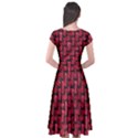 Fabric Pattern Desktop Textile Cap Sleeve Wrap Front Dress View2