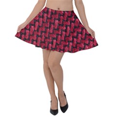 Fabric Pattern Desktop Textile Velvet Skater Skirt by Nexatart