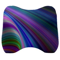 Background Abstract Curves Velour Head Support Cushion