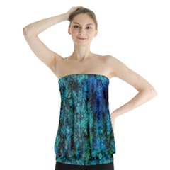 Color Abstract Background Textures Strapless Top by Nexatart