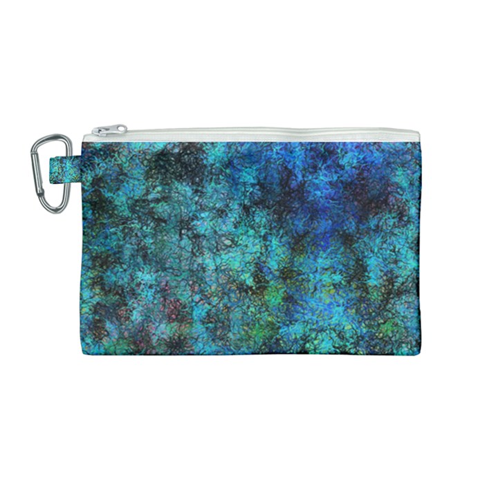 Color Abstract Background Textures Canvas Cosmetic Bag (Medium)