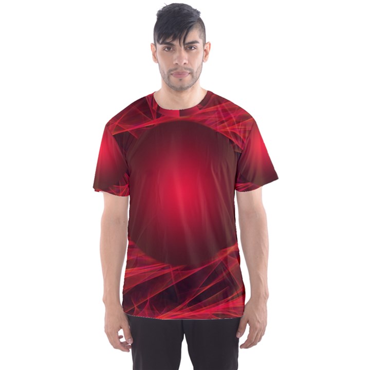 Abstract Scrawl Doodle Mess Men s Sports Mesh Tee