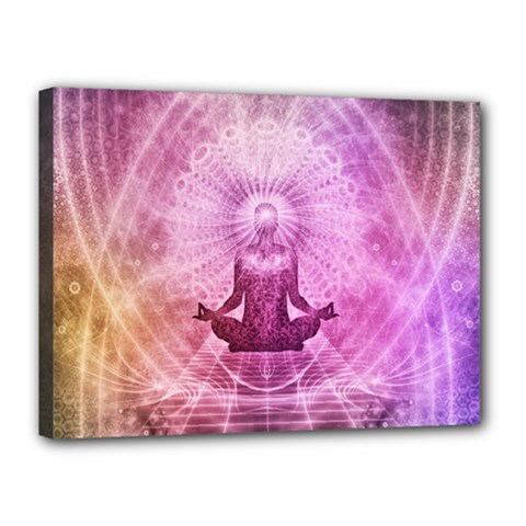 Meditation Spiritual Yoga Canvas 16  X 12  by Nexatart