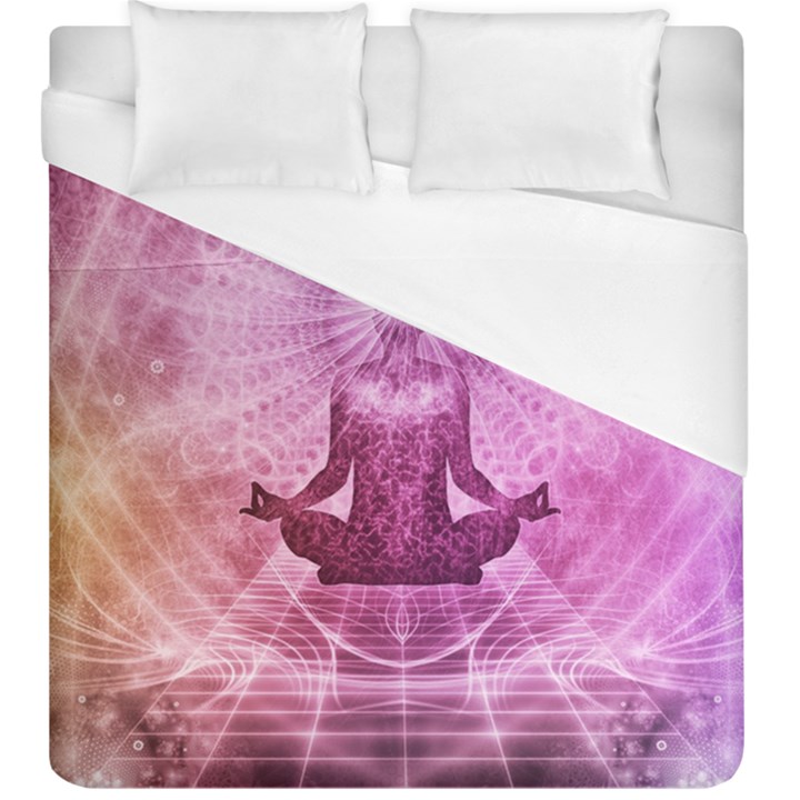 Meditation Spiritual Yoga Duvet Cover (King Size)