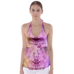 Meditation Spiritual Yoga Babydoll Tankini Top by Nexatart