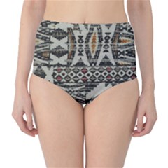 Fabric Textile Abstract Pattern Classic High-waist Bikini Bottoms by Nexatart