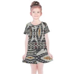 Fabric Textile Abstract Pattern Kids  Simple Cotton Dress