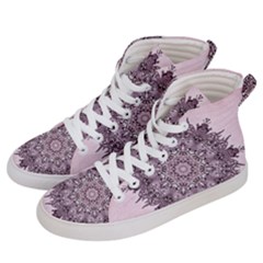 Mandala Pattern Fractal Men s Hi-top Skate Sneakers by Nexatart