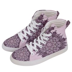 Mandala Pattern Fractal Women s Hi-top Skate Sneakers by Nexatart