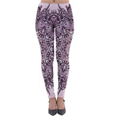 Mandala Pattern Fractal Lightweight Velour Leggings