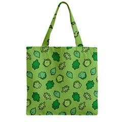 Funny Greens And Salad Zipper Grocery Tote Bag by kostolom3000shop