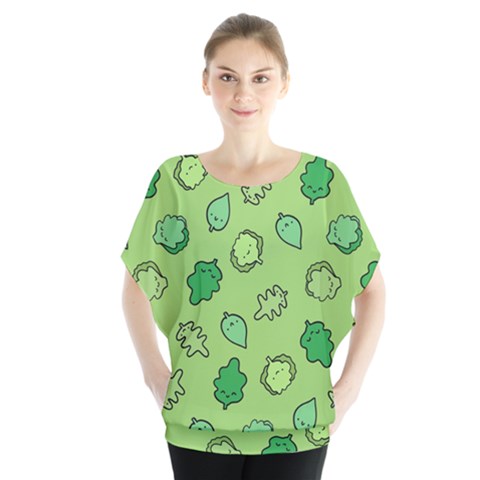 Funny Greens And Salad Blouse by kostolom3000shop