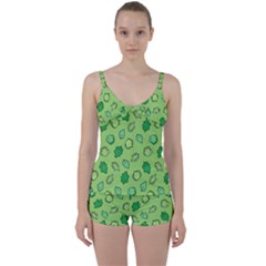 Funny Greens And Salad Tie Front Two Piece Tankini by kostolom3000shop