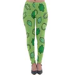 Funny Greens And Salad Lightweight Velour Leggings by kostolom3000shop