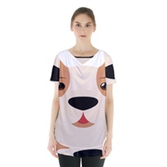 Dog Animal Boxer Family House Pet Skirt Hem Sports Top by Sapixe