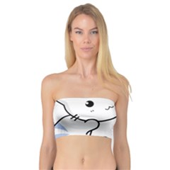 Kitty Cuddling Cat Kitten Feline Bandeau Top by Sapixe