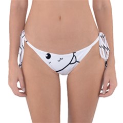 Kitty Cuddling Cat Kitten Feline Reversible Bikini Bottom by Sapixe